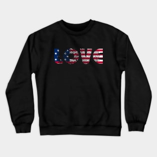 Usa Fingirprint flag Crewneck Sweatshirt